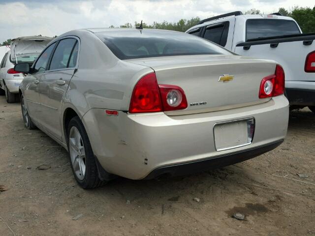 1G1ZB5E11BF321425 - 2011 CHEVROLET MALIBU LS 金色 照片 3