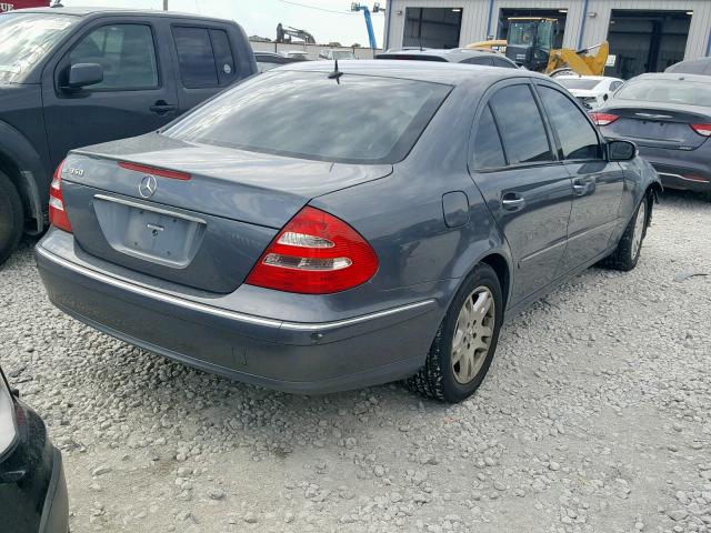 WDBUF56J76A799886 - 2006 MERCEDES-BENZ E 350 GRAY photo 4