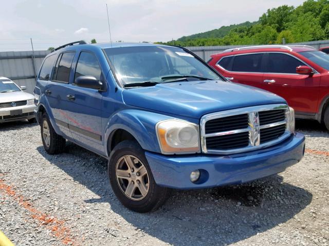 1D4HB48N46F137052 - 2006 DODGE DURANGO SL BLUE photo 1