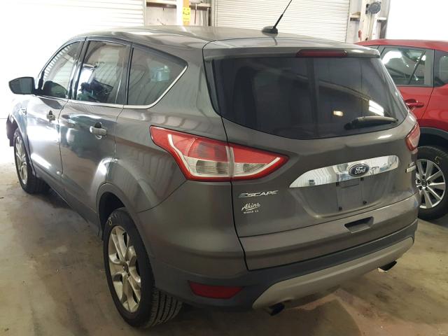 1FMCU0H99DUD56350 - 2013 FORD ESCAPE SEL GRAY photo 3