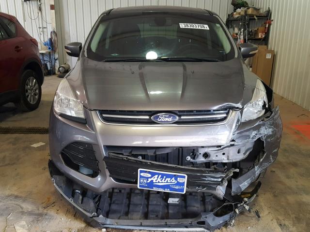 1FMCU0H99DUD56350 - 2013 FORD ESCAPE SEL GRAY photo 9