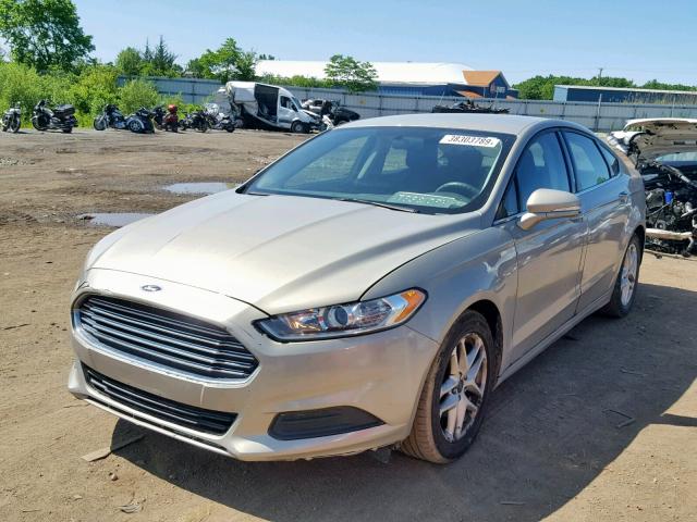 3FA6P0H70FR179243 - 2015 FORD FUSION SE TAN photo 2