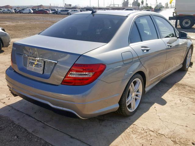 WDDGF4HB8DA762976 - 2013 MERCEDES-BENZ C 250 SILVER photo 4