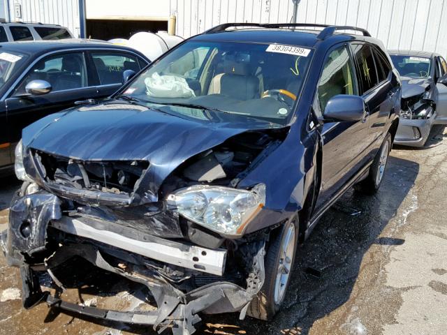 JTJHW31U372018539 - 2007 LEXUS RX 400H BLUE photo 2