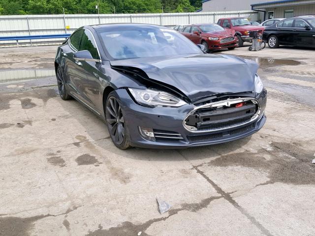 5YJSA1S12FFP79803 - 2015 TESLA MODEL S 70 GRAY photo 1