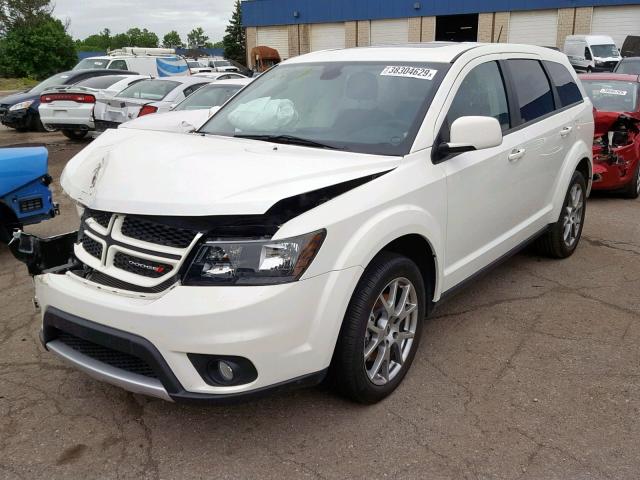 3C4PDDEG0JT389520 - 2018 DODGE JOURNEY GT WHITE photo 2