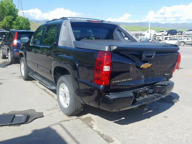 3GNTKFE7XCG155579 - 2012 CHEVROLET AVALANCHE BLACK photo 3