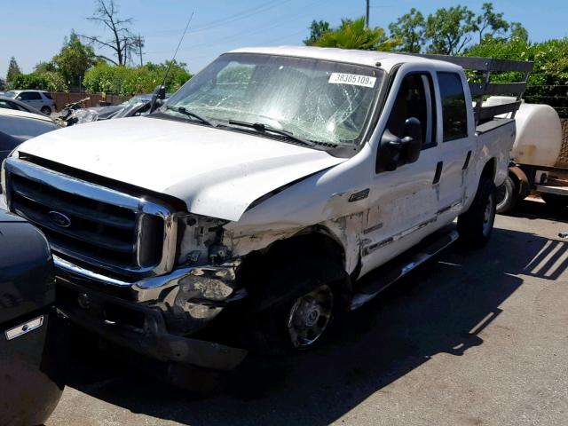 1FTSW31F02ED45594 - 2002 FORD F350 SRW S WHITE photo 2