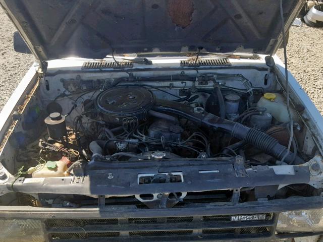 1N6ND11S2KC318152 - 1989 NISSAN D21 SHORT WHITE photo 7