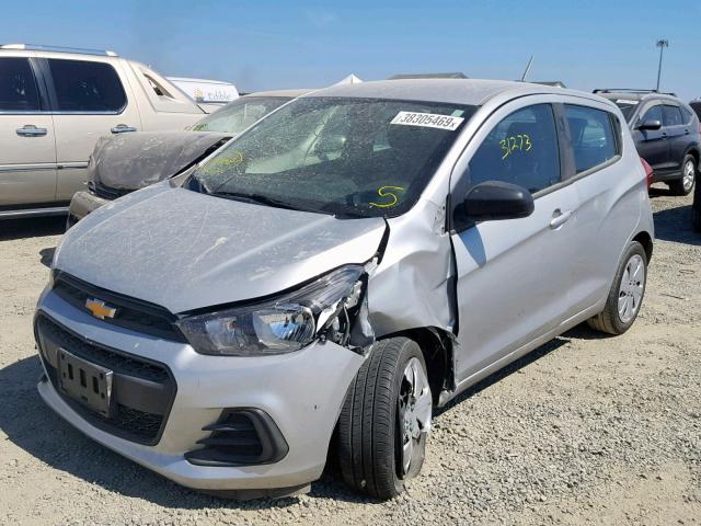 KL8CB6SA0HC763963 - 2017 CHEVROLET SPARK LS SILVER photo 2