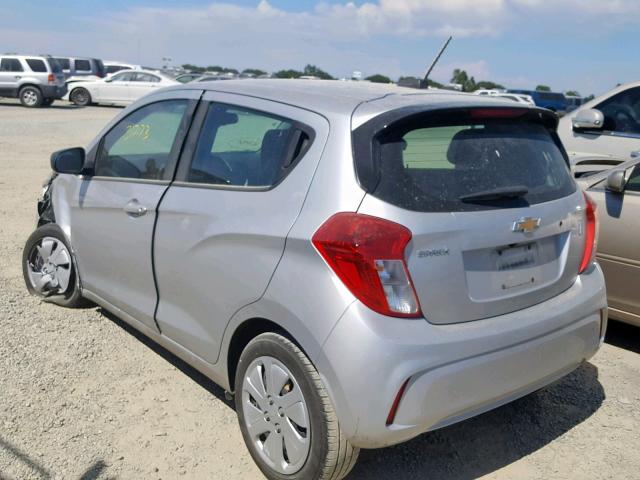 KL8CB6SA0HC763963 - 2017 CHEVROLET SPARK LS SILVER photo 3