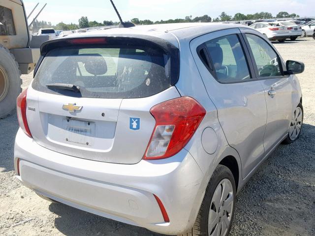 KL8CB6SA0HC763963 - 2017 CHEVROLET SPARK LS SILVER photo 4