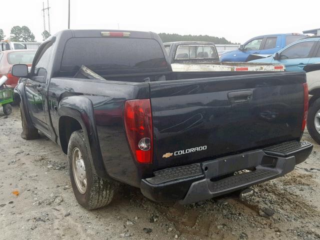 1GCCS148168224031 - 2006 CHEVROLET COLORADO BLACK photo 3