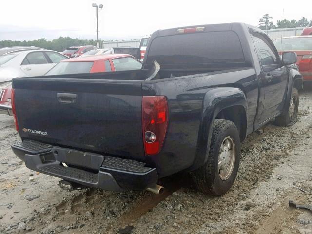 1GCCS148168224031 - 2006 CHEVROLET COLORADO BLACK photo 4