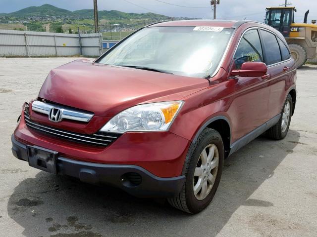 JHLRE48768C027234 - 2008 HONDA CR-V EXL RED photo 2