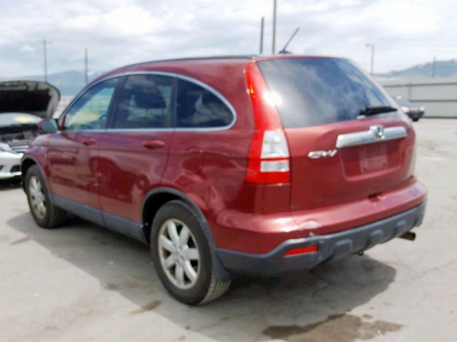 JHLRE48768C027234 - 2008 HONDA CR-V EXL RED photo 3