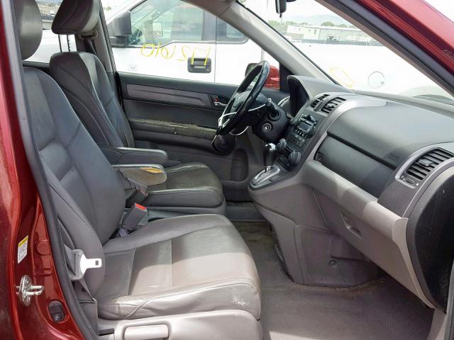 JHLRE48768C027234 - 2008 HONDA CR-V EXL RED photo 5