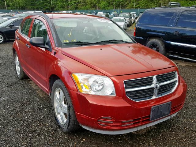 1B3HB48B08D573142 - 2008 DODGE CALIBER SX BURGUNDY photo 1