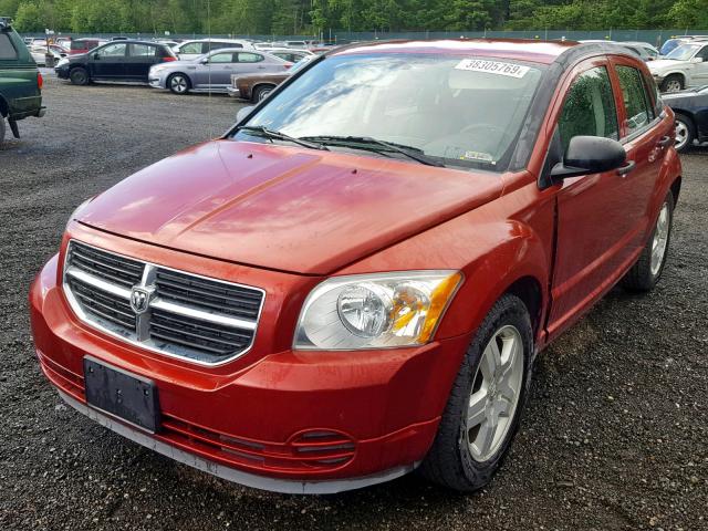 1B3HB48B08D573142 - 2008 DODGE CALIBER SX BURGUNDY photo 2