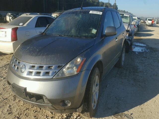 JN8AZ08T45W310265 - 2005 NISSAN MURANO GRAY photo 2