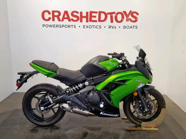JKAEXEE10EDA16941 - 2014 KAWASAKI EX650 E GREEN photo 1