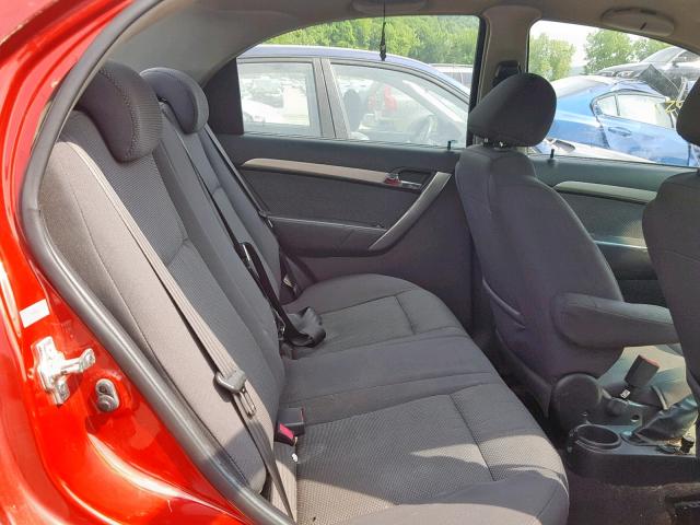 KL1TD56698B066371 - 2008 CHEVROLET AVEO BASE Qırmızı foto 6