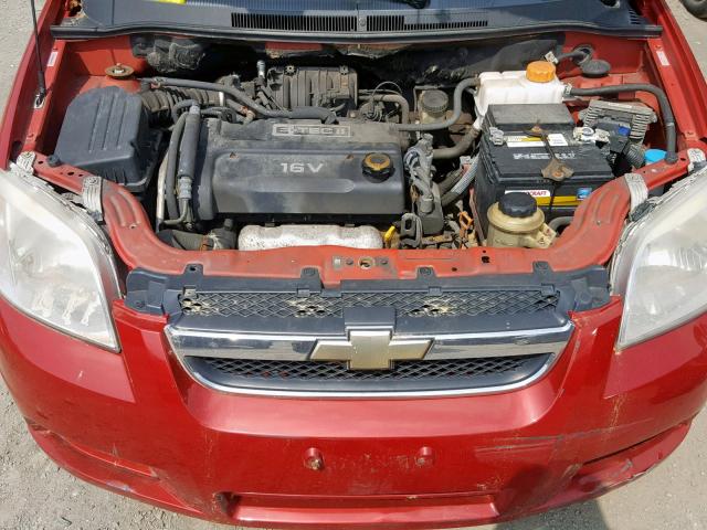 KL1TD56698B066371 - 2008 CHEVROLET AVEO BASE Qırmızı foto 7