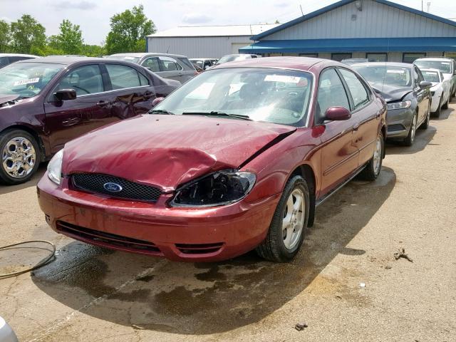 1FAFP55U04A122281 - 2004 FORD TAURUS SES MAROON photo 2