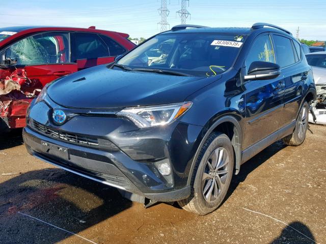 JTMRJREV4JD208261 - 2018 TOYOTA RAV4 HV LE BLACK photo 2