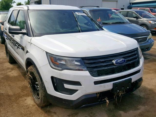 1FM5K8AR7JGB34665 - 2018 FORD EXPLORER P WHITE photo 1