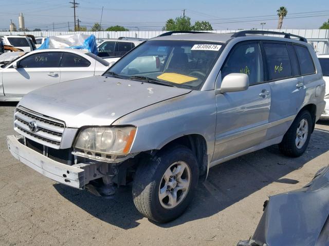 JTEGD21A420032521 - 2002 TOYOTA HIGHLANDER SILVER photo 2