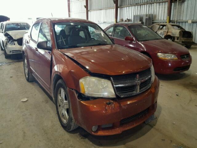 1B3LC56K08N638677 - 2008 DODGE AVENGER ORANGE photo 1