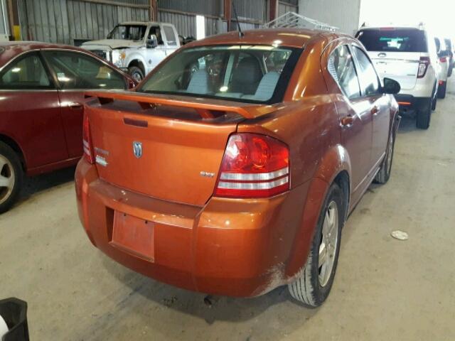 1B3LC56K08N638677 - 2008 DODGE AVENGER ORANGE photo 4