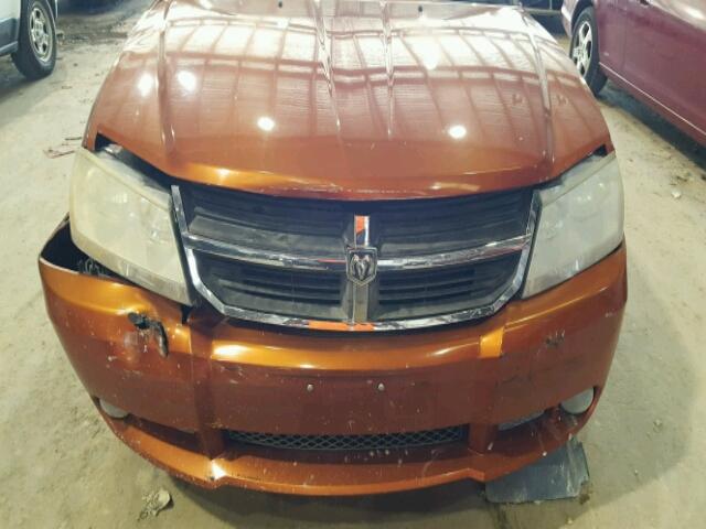 1B3LC56K08N638677 - 2008 DODGE AVENGER ORANGE photo 9