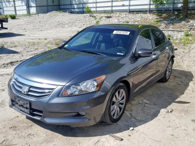 1HGCP3F89BA022889 - 2011 HONDA ACCORD EXL GRAY photo 2