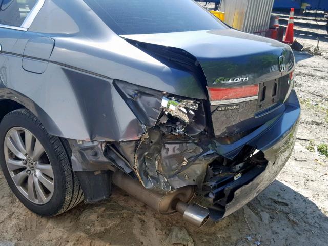 1HGCP3F89BA022889 - 2011 HONDA ACCORD EXL GRAY photo 9