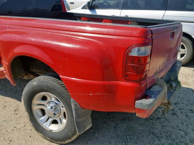 1FTYR14U23PB57455 - 2003 FORD RANGER SUP RED photo 10