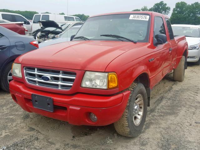 1FTYR14U23PB57455 - 2003 FORD RANGER SUP RED photo 2