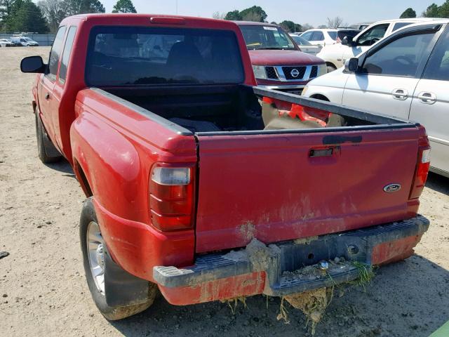 1FTYR14U23PB57455 - 2003 FORD RANGER SUP RED photo 3