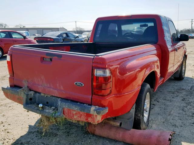 1FTYR14U23PB57455 - 2003 FORD RANGER SUP RED photo 4