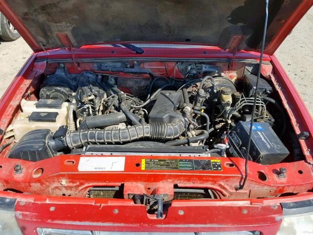 1FTYR14U23PB57455 - 2003 FORD RANGER SUP RED photo 7