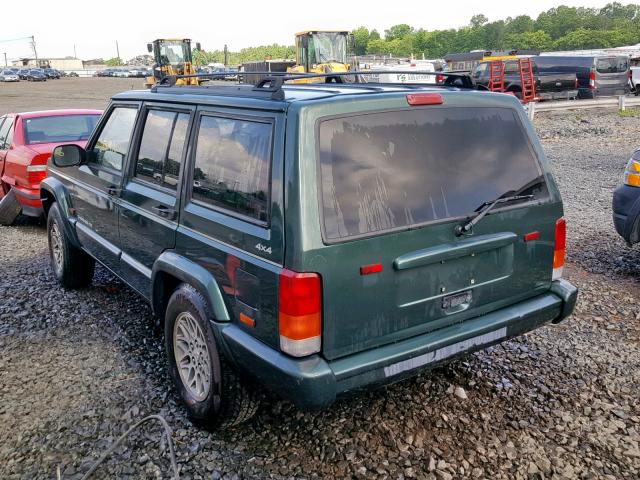 1J4FF78S7XL575397 - 1999 JEEP CHEROKEE L GREEN photo 3