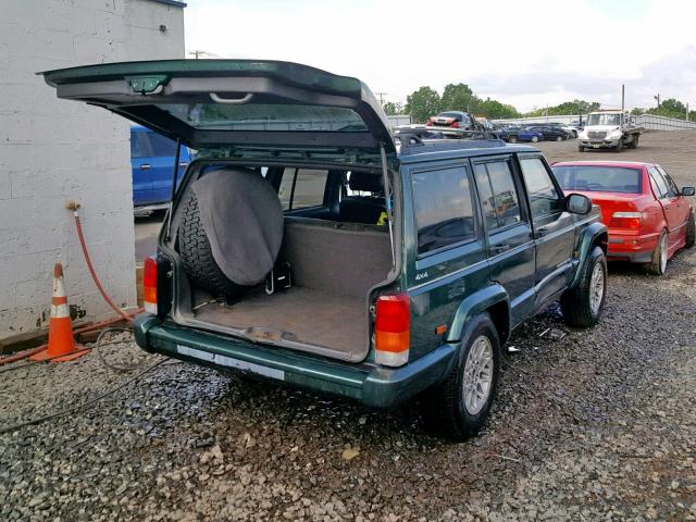 1J4FF78S7XL575397 - 1999 JEEP CHEROKEE L GREEN photo 4