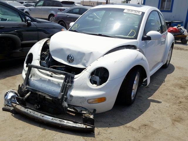 3VWDD21C51M458347 - 2001 VOLKSWAGEN NEW BEETLE თეთრი ფოტო 2