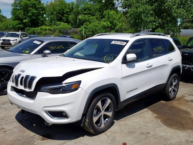 1C4PJMDX4KD165541 - 2019 JEEP CHEROKEE L WHITE photo 2