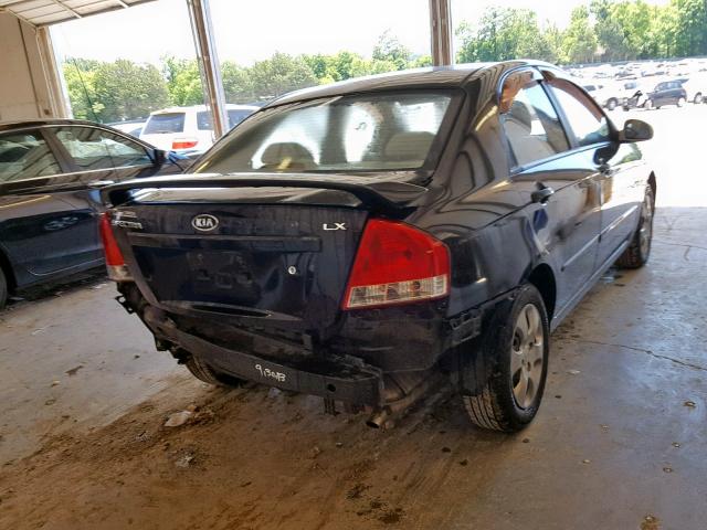 KNAFE221495627049 - 2009 KIA SPECTRA EX BLACK photo 4