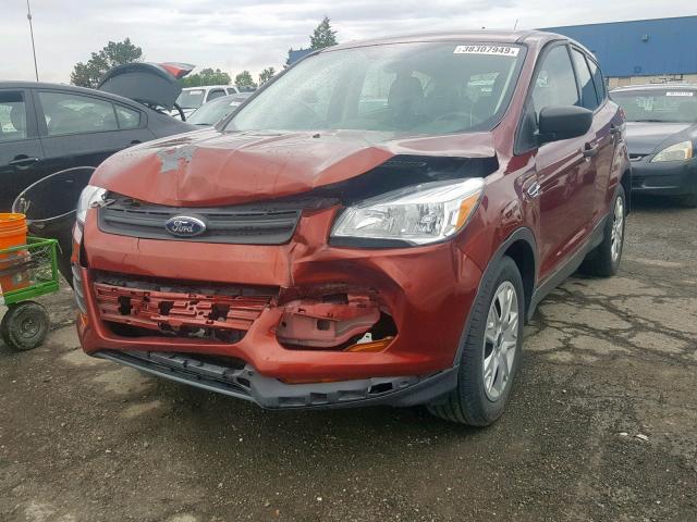 1FMCU0F79FUC41400 - 2015 FORD ESCAPE S RED photo 2