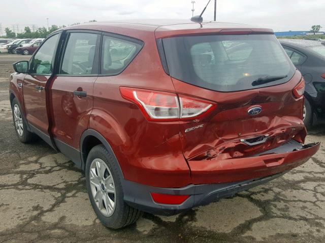 1FMCU0F79FUC41400 - 2015 FORD ESCAPE S RED photo 3