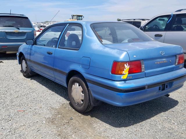 JT2EL43SXP0306790 - 1993 TOYOTA TERCEL DX BLUE photo 3