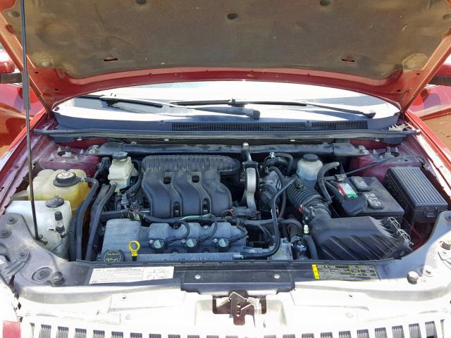 1MEFM42145G601940 - 2005 MERCURY MONTEGO PR ბურგუნდია ფოტო 7